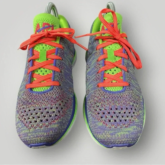 APL Techloom Pro Neon Green Purple & Pink Sneakers Womens Size 6 - Picture 7 of 13